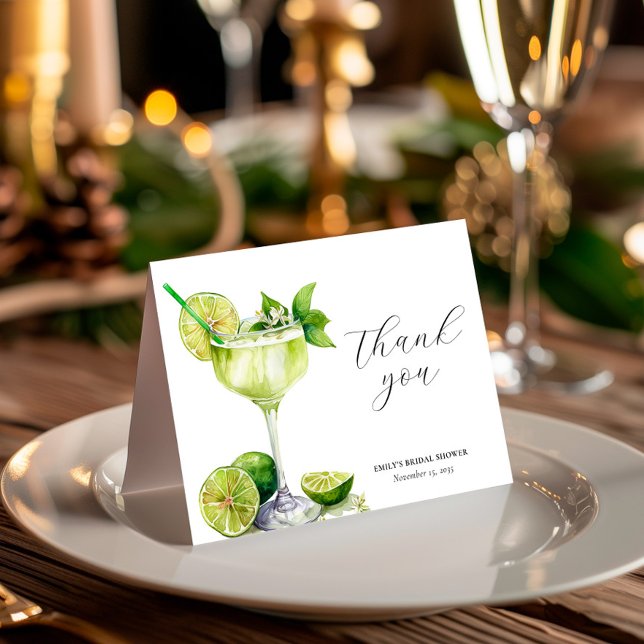 Carte De Remerciements Margarita Fête des mariées mexicaine Fiesta (Créateur téléchargé)