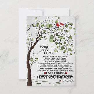 Carte De Remerciements Mari que j'aime tant mari