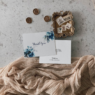 Carte de remerciements Mariage à aquarelle classiq