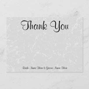 Carte De Remerciements Mariage abstrait subtil gris en pastel d'arrière -