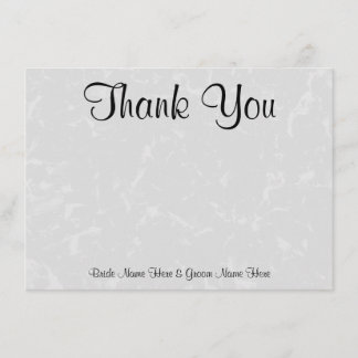 Carte De Remerciements Mariage abstrait subtil gris en pastel d'arrière -