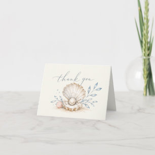 Carte De Remerciements Mariage Amour & Plage Enregistrez la Date