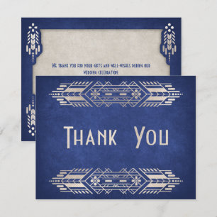 Carte De Remerciements Mariage bleu Geek de jeu vidéo