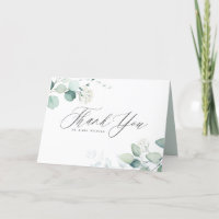 Mariage Bohème Aquarelle Feuilles d'Eucalyptus Ver