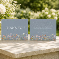 Mariage Bohème Fleur des Champs Bleu Poussiéreux