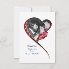 Carte De Remerciements Mariage cardiaque