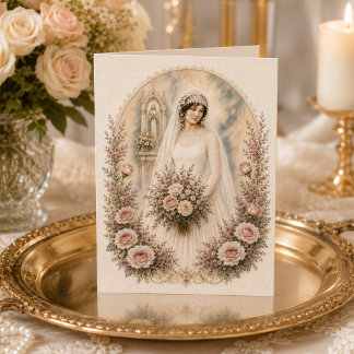 Carte De Remerciements Mariage catholique de la Mère bénie