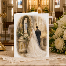 Mariage Catholique Remerciements Autel de Marie No