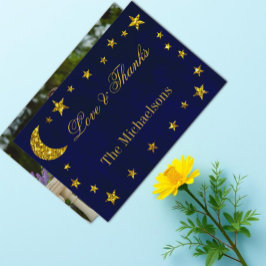 Carte De Remerciements Mariage céleste du ciel nocturne