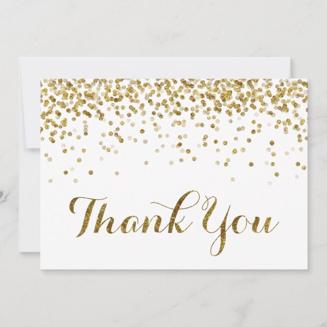 Carte de remerciements Mariage Confetti Parties sc (Devant)