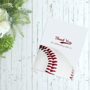 Carte De Remerciements Mariage de base-ball économique