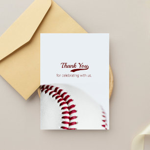 Carte De Remerciements Mariage de baseball