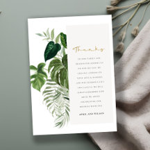 Mariage de feuillage tropical moderne Palm Green