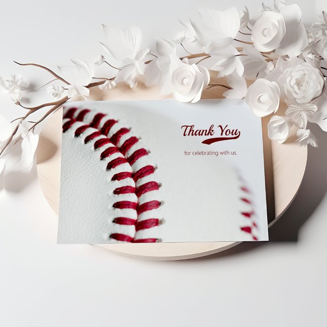 Carte De Remerciements Mariage de thème Budget Baseball (Créateur téléchargé)