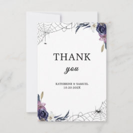 Carte De Remerciements Mariage d'Halloween