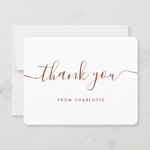 Carte De Remerciements Mariage Fête Prénuptiale Anniversaire écriture mod