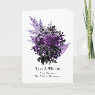 Carte De Remerciements Mariage Floral Vintage Shabby Halloween Photo