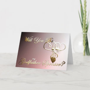 Carte De Remerciements Mariage Godfather parrain de la proposition d'invi