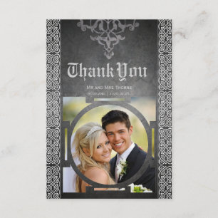 Carte de remerciements Mariage médiéval celtique