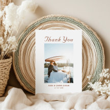 Mariage Message Minimaliste de Couple Photo Modern