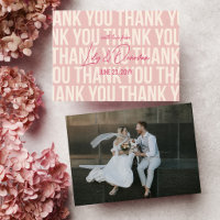Mariage Moderne Typographie Rose Blush & Berry