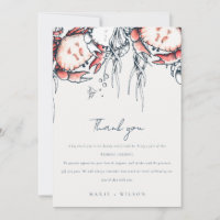 Mariage Nautique Élégant Crabe Rouge Sous-Marin