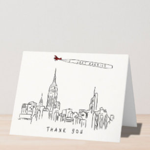 Carte De Remerciements Mariage New York