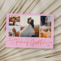 Mariage Orange Rose Multi Photo Sentiment de Grati