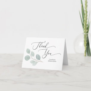 Carte de remerciements mariage personnalisé