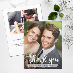 Carte de remerciements Mariage photo