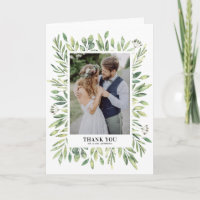 Mariage photo de cadre de feuillage rustique aquar