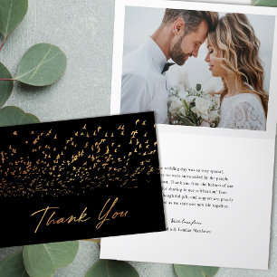 Carte De Remerciements Mariage photo Elegant Birds of a Feather
