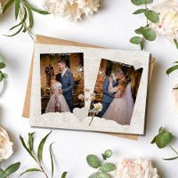 Carte de remerciements Mariage photo Scrapbook