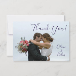 Carte De Remerciements Mariage Remerciements Mariée Marié Photo