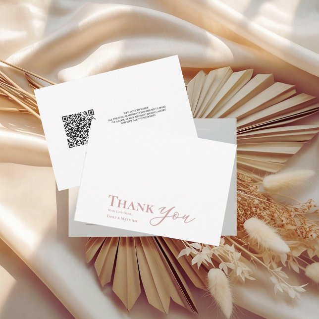 Carte de remerciements Mariage roux : début de l'é (Créateur téléchargé)