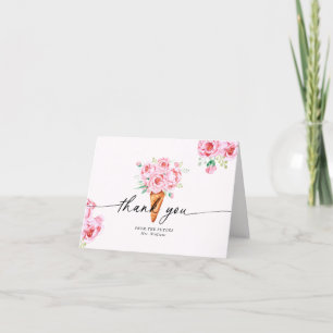 Carte De Remerciements Mariage Thème Crème Glacée Servie