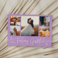 Mariage Wisteria Multi Photo Remerciement Sentimen