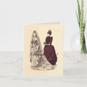 Carte De Remerciements Mariages vintages