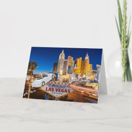 Carte De Remerciements Marié à Las Vegas Card