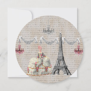 Carte De Remerciements Marie Antoinette Reine de France Joyeux Noel