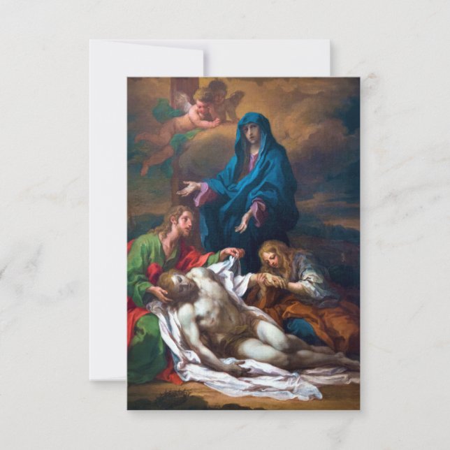 Carte De Remerciements Marie Madeleine et Jésus (Devant)