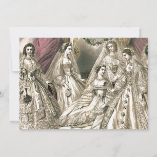 Carte De Remerciements Mariées victoriennes
