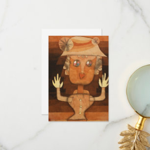 Carte De Remerciements Marionnette par Paul Klee