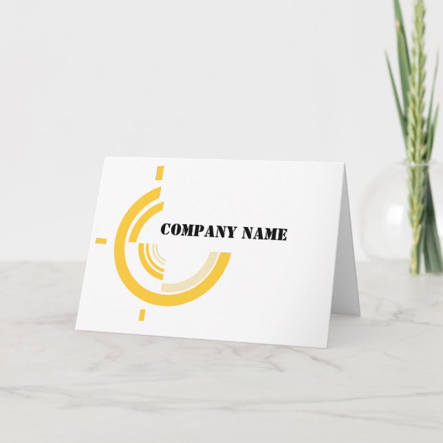Carte De Remerciements Marque Nom de l'entreprise Logo Promotionnels Entr (Devant)