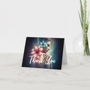 Carte De Remerciements Massage Thérapie Guérison Mains Énergie Spa Bien-ê