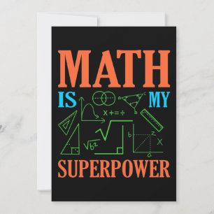 Carte De Remerciements Math Est Superpower Enseignant Mathématiques Mathé