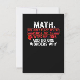 Carte De Remerciements Math. Where People Buy 69 Watermelo