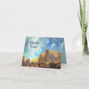 Carte De Remerciements Maxfield Parrish Matin 1922 Nuage Bleu Beaux-Arts