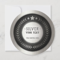 MÉDAILLE DIY IMPRESSION PERSONNALISÉE Argent AJOUT