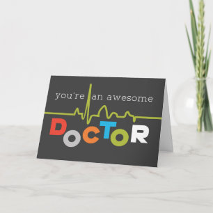 Carte De Remerciements Médecin génial à la journée des médecins